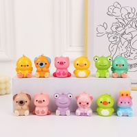 Produit transfrontalier très vendu : Jouet à presser en PU à récupération lente, en forme d'animal, jouet capsule dessin animé souple, boîte mystère, jouet de décompression, porte-clés
