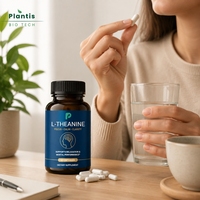 L-Théanine 98% Extrait Naturel en Poudre OEM Complément Relaxation Concentration Clarté Mentale Capsule Comprimé L-Théanine