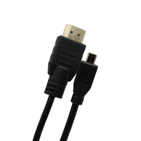 Câble HDMI vers HDMI Premium 1,5 m haute vitesse 4K 18 Gbit/s compatible 3D Type D vers Type A pour projecteur, caméra, haut-parleur avec PVC