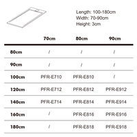 Taille personnalisée texture pierre rectangle en forme 70*100 ston base artificielle étanche sol receveur de douche pour salle de bain