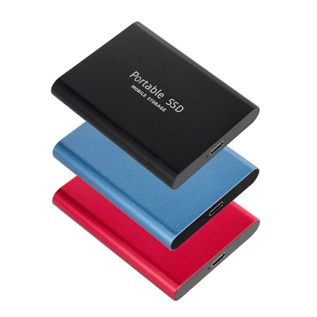 Portable SSD Drives 1TB 2TB 4TB 8TB 16T 30T External Hard Disk USB3.0 Type-C Black Blue Red Mobile SSD Solid Disk