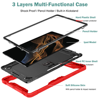 Housse antichoc super durable pour tablette 3 couches pour Samsung Galaxy Tab S10 Ultra Funda Para Tablet S9 Ultra