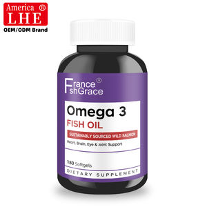 El suplemento de aceite de pescado recién llegado es compatible con reducir el colesterol y regular la presión arterial para cápsulas blandas de aceite de pescado para adultos 180 cápsulas blandas - Product Image 1