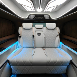 Conversion intérieure arrière de <span class=keywords><strong>luxe</strong></span> pour <span class=keywords><strong>Mercedes</strong></span> V260 VIP <span class=keywords><strong>Van</strong></span> Dingkong, sièges capitaine en cuir sur mesure, éclairage d'ambiance, plafond étoilé. - Product Image 2