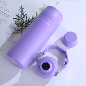 18/24/36oz con bocca ironica in acciaio inossidabile 304 isolato sottovuoto Outdoor Sport Climbing Champing borraccia con manico - Product Image 4