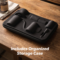 Kit de préparation de café filtre manuel de voyage en gros pour usine, ensemble d'outils de barista tout-en-un avec moulin à café manuel, vente au détail