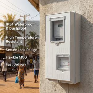 Disjoncteur différentiel (RCCB) et disjoncteur à courant continu (MCCB) pour boîtier de compteur électrique, IP54, 440V, monophasé/triphasé, Afrique - Product Image 1