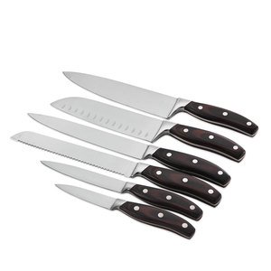 RUITAI <span class=keywords><strong>Amazon</strong></span> venta caliente multiuso pakkawood mango familia 15 piezas <span class=keywords><strong>juego</strong></span> de <span class=keywords><strong>cuchillos</strong></span> de cocina con bloque de madera - Product Image 5