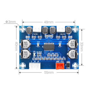 Bảng điều khiển trò chơi XH-A234 mô-đun bộ khuếch đại âm thanh đầy đủ thiết kế đầu nối bảng khuếch đại công suất kỹ thuật số 30W + 30W - Product Image 3