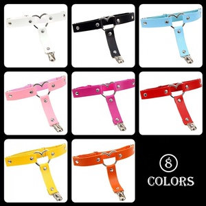 Liguero elástico Punk gótico para mujer, cinturón de Bondage con elástico para pierna y muslo, medias de piel sintética con corazón - Product Image 2