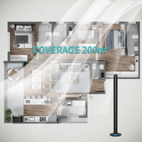 Diffuseur de luxe électrique sur pied 120 ml 93 cm, contrôlé par application intelligente et télécommande, pour huiles essentielles, usage hôtelier et domestique, vente en gros