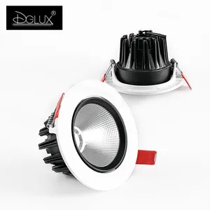 Indoor Cct Cob Led Downlight Modern Style 3w 5w 9w Recessed Aluminum Multiple Downlight Oem Led Down Light