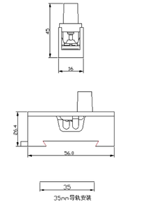 H3-78 đơn cực 6x30mm Cartridge cầu chì chủ chỉ số ánh sáng 35mm Din Rail núi AC 250V 10A Y Tế cấp Glass cầu chì 15kA - Product Image 6