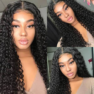 Недорогие парики из натуральных бразильских человеческих волос HD Full Lace 13X4, парик с глубокими вьющимися прозрачными кружевными фронтальными волосами с детскими волосами для черных женщин - Product Image 4
