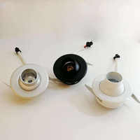 Mini spot LED encastré anti-éblouissement 3W 41mm, réglable, effet œil de vache, pour comptoir et plafond