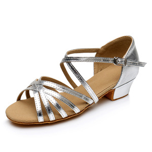 <span class=keywords><strong>Scarpe</strong></span> da Ballo Latino con Tacco Basso Marroni, <span class=keywords><strong>Scarpe</strong></span> da Ballo da Sala/Tacco Largo per Bambini - Product Image 2