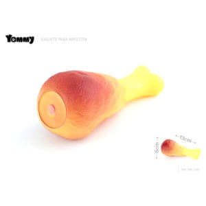 Giocattolo a Forma di Coscia di Pollo Yommy 13cm, Gioco Interattivo per Cani - Product Image 1