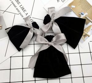 Custom Logo <b>Small</b> Black Velvet Drawstring <b>Bags</b> Wholesale Drawstring Velvet Jewelry <b>Bag</b> - Product Image 4