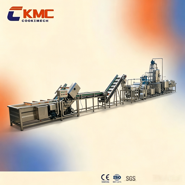 300KG/H Fully Automatic Tomato Paste Production Line, Commercial Tomato Sauce Processing Equipment Factory Customization