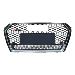 RS4 Style Car Grill For Audi A4 S4 B9 Honeycomb Front Grill For Audi Facelift Auto Grill Replacement Parts 2017-2019