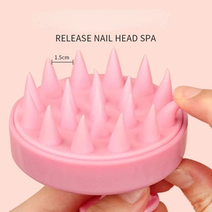 Cepillo de Silicona para Masaje del Cuero Cabelludo, Cepillo para Lavar el Cabello, Cepillo para Masaje Corporal, Cepillo para Baño y Ducha, Herramienta de Peluquería - Product Image 4