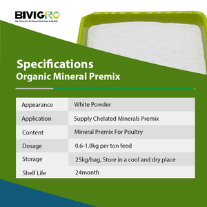 Nhà Sản Xuất Cung Cấp Thức Ăn Lớp Chelated Hữu Cơ Đa Khoáng Chất Bổ Sung Cho Gia Cầm Gà Thịt Lớp Gà - Product Image 4