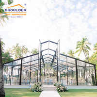 Tentes de mariage de luxe en PVC, structure en aluminium, élégantes, transparentes, imperméables, solutions personnalisées pour les événements et les fêtes en plein air