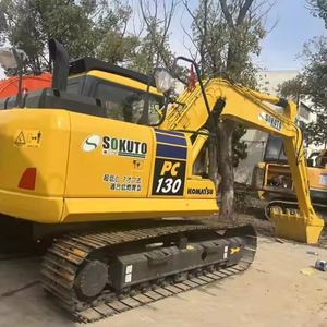 Rápido retorno de la inversión Máquina de movimiento de tierras Komatsu Pc130 usada Precio bajo Excavadora de 13 toneladas con motor central y motor en stock - Product Image 1