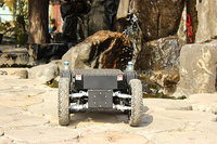 Véhicule terrestre sans pilote roues servo tout terrain plate-forme de roue de robot AVT-W9D