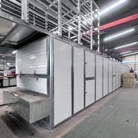 Séchoir à bande maillée commercial à vitesse d'air réglable pour la déshydratation continue des épices, des fruits de mer et des produits agricoles
