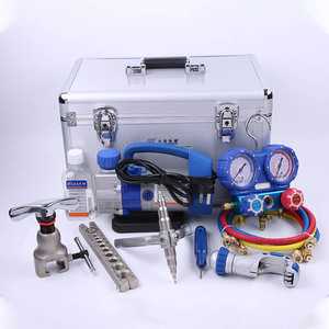 Mini Bomba De Vácuo Multi-funcional Consulte tudo em 1 Conjunto De Caixa Portátil a/c WK-7P Mangueira De Carregamento Expansão Flaring Tool Manifold Gauge - Product Image 1