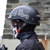 Casque unisexe printemps/été pour moto/vélo électrique/scooter, demi-casque vintage léger en ABS, certifié 3C