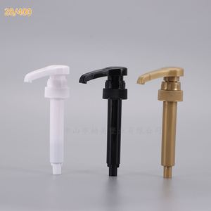 SY 28 400 Gold Black Plastic Long Nozzle <b>Syrup</b> Bottle <b>Pump</b> Dispenser Food Grade <b>Pump</b> for <b>Syrup</b> - Product Image 2