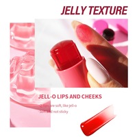 Fard à paupières 4 couleurs pour gelée de fruits Marque privée Fard à paupières hydratant Bâton imperméable à l'eau Joue Liquide Blush Teinte