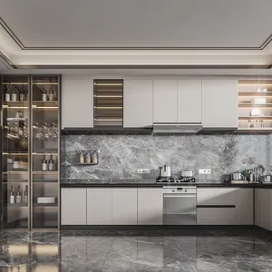 Кухонный шкаф на продажу, модульная итальянская мебель, умный Новый Йорк, сделано в Китае, белые высококачественные кухонные шкафы