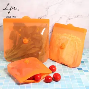Reusable Storage Bags Ideal for Baby Food 2020 New Arrivals Food Grade Reusable Silicone Bag Snack Silicone Food Storage Bag