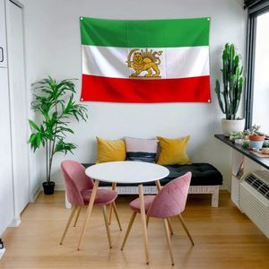 Old Iran <b>Flag</b> 3x5 Ft with Brightly Colored Brass Grommets 100D Polyester Outside Banner Decor - Product Image 4