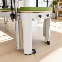 Lit de Pilates Cadillac Combo Reformer en alliage d'aluminium avec barre de traction et système de poulies à cordes pour studio commercial et salle de sport à domicile