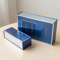 Boîte cadeau rectangulaire sur mesure à couvercle rabattable, de qualité supérieure, en forme de livre, avec emballage multicouche pour compléments alimentaires enzymatiques, impression UV