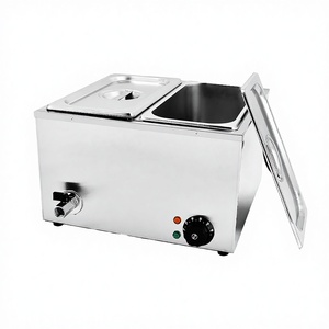 Calentador de Alimentos Eléctrico Comercial de Acero Inoxidable para Mostrador, Baño María de 2 Bandejas con Garantía, Precios de Fábrica - Product Image 3