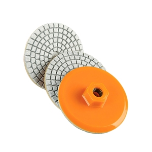Disco de Pulido de Diamante de 3" (80mm) con Rosca M10, Grano 50-1000 para Pulir Bordes de Mármol, Granito y Azulejos - Product Image 3