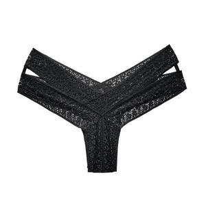Pantalones de Encaje con Tanga Hueca Sexy para Mujer, Venta Caliente 2024, Cómodos, de Tiro Bajo, Levanta Glúteos, Estilo Europeo Americano, Tinte Liso - Product Image 6