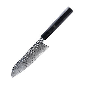 <span class=keywords><strong>Couteau</strong></span> <span class=keywords><strong>Santoku</strong></span> japonais <span class=keywords><strong>de</strong></span> haute qualité <span class=keywords><strong>de</strong></span> 7 pouces 67 couches <span class=keywords><strong>couteau</strong></span> <span class=keywords><strong>de</strong></span> <span class=keywords><strong>chef</strong></span> en acier damas SKD11 noyau en acier manche en ébène - Product Image 1