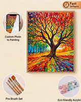 Peinture à l'huile sur toile Arbre de Vie SONGWOO ART, décoration intérieure, cadeaux, kits de peinture par numéros personnalisés DIY