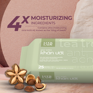 Toallitas Húmedas Antibacterianas Ecológicas No Tejidas de Vietnam, 10 Piezas, Fragancia Natural, Extra Suaves, Cuidado de la Piel para Adultos, Luck Lady - Product Image 2