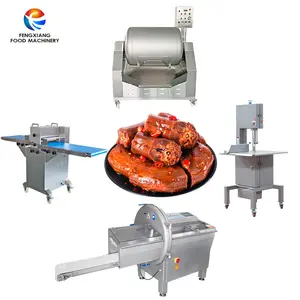 Máquina automática de procesamiento de carne cruda, máquina de aserrado de huesos, rebanadora de carne, cortador de piezas de tocino de pescado congelado