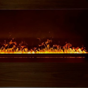 Modern Royal Style Indoor Electric Fireplace <strong>Heater</strong> 3D Media Double Line LED Light Water Mist Steam Steel Insert Remote Control - Product Image 1