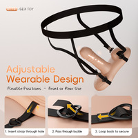 App-gesteuerter Strap-on Dildo mit Kissen für Frauen, vollautomatisch, freihändig, einziehbar, 9 Vibrationsmodi, leise, für den Gebrauch im Wohnheim, für Erwachsene