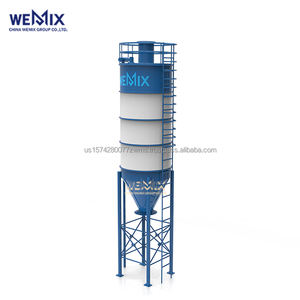 Silo à ciment entier 60T Q235 silo à ciment en acier au carbone pour mélangeur centrale à béton - Product Image 1