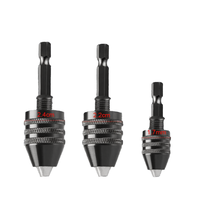Dr. Adaptateur de fixation rapide sans clé géant pour embouts hexagonaux de 1/4 po, auto-serrant, pour perceuses sans fil, accessoires d'outils électriques